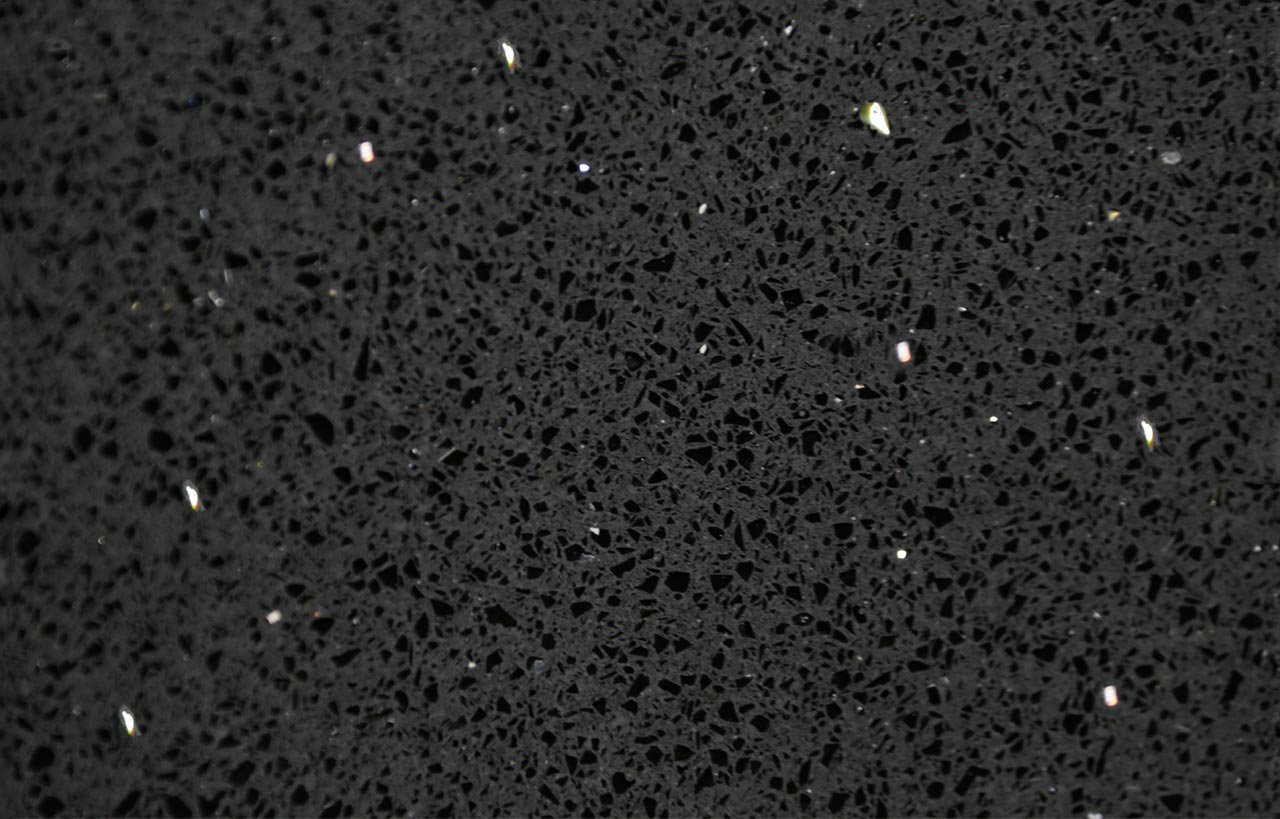 Black Starlight Quartz Worktops From Mayfair Granite